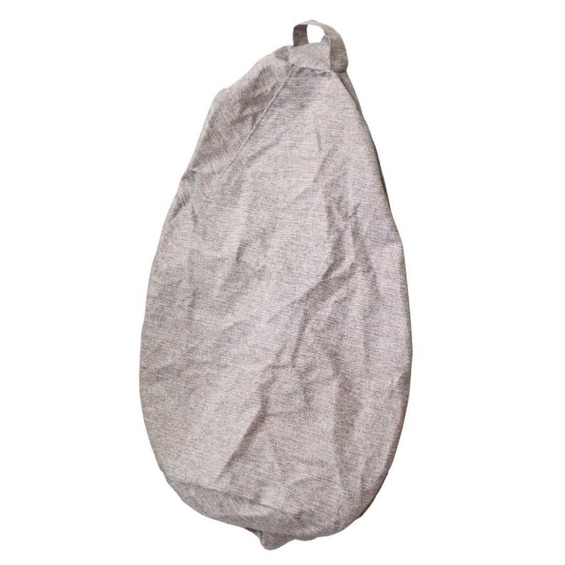 Funda Pouf Pera Gris Beige Omega 100x120x120-5