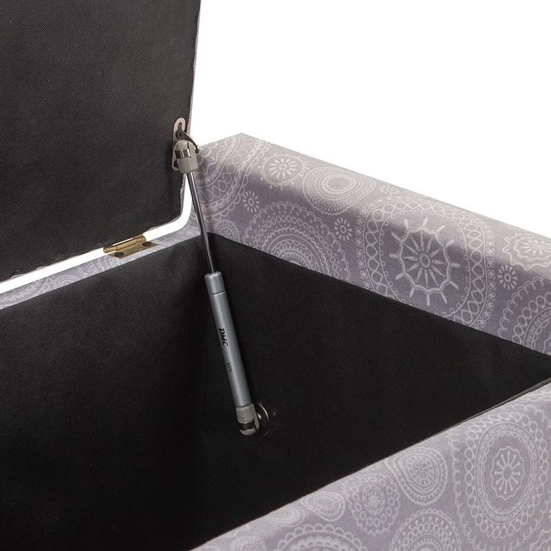 Banqueta con Baúl Leyzy Mándala Estampado 40X55X105 cm Máxima Design -3