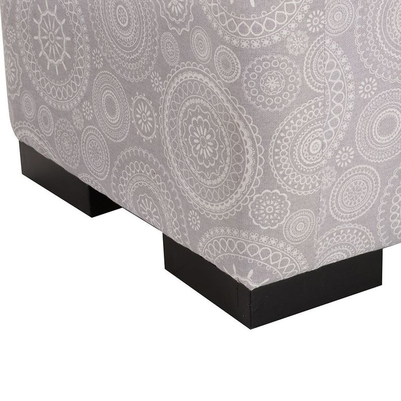 Banqueta con Baúl Leyzy Mándala Estampado 40X55X105 cm Máxima Design -5