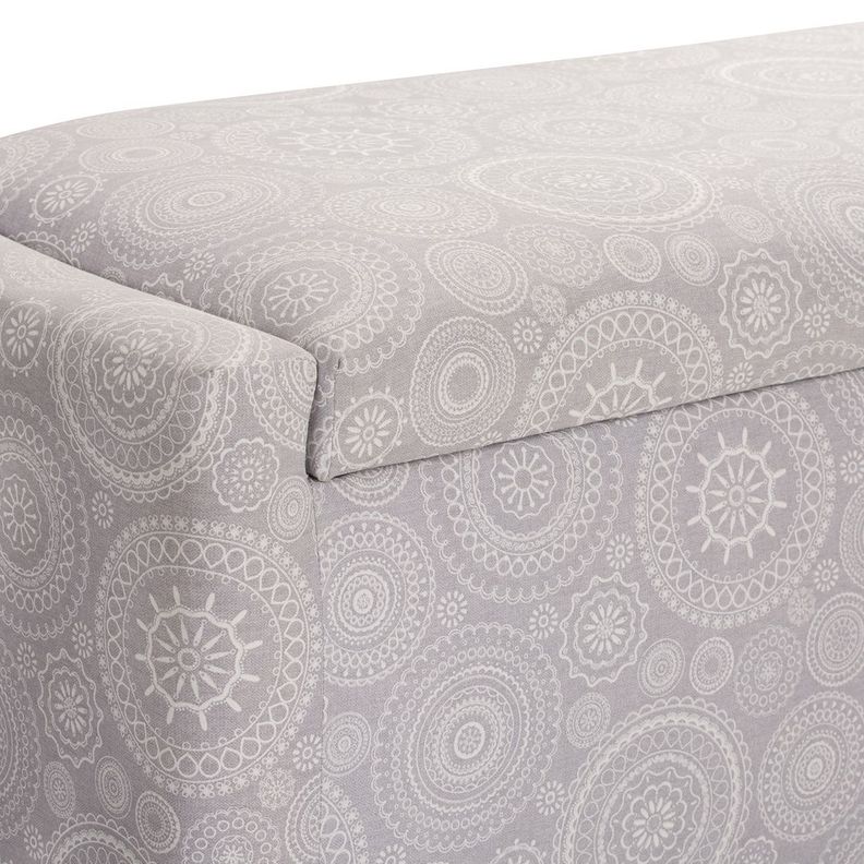 Banqueta con Baúl Leyzy Mándala Estampado 40X55X105 cm Máxima Design -6