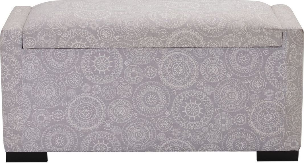 Banqueta con Baúl Leyzy Mándala Estampado 40X55X105 cm Máxima Design -0