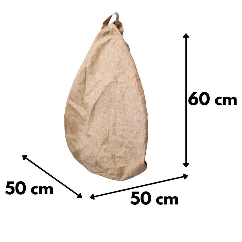 Funda Pouf Pera Infantil Beige Omega 60x50x50-2