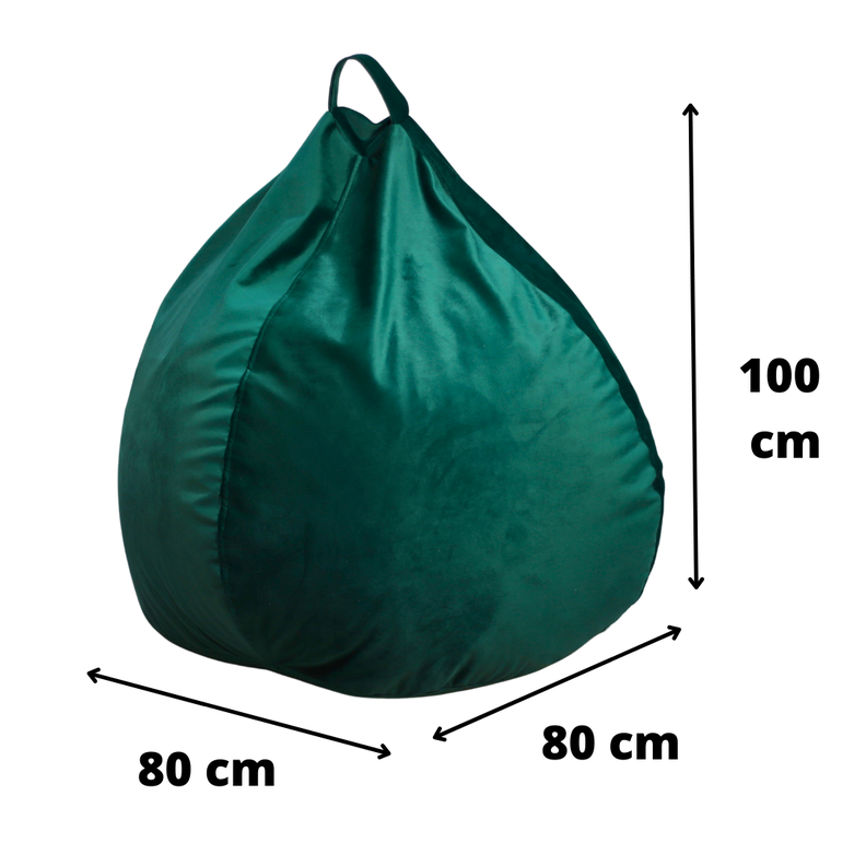 Pouf Pera Verde Botella 100x80x80 Máxima Design-4