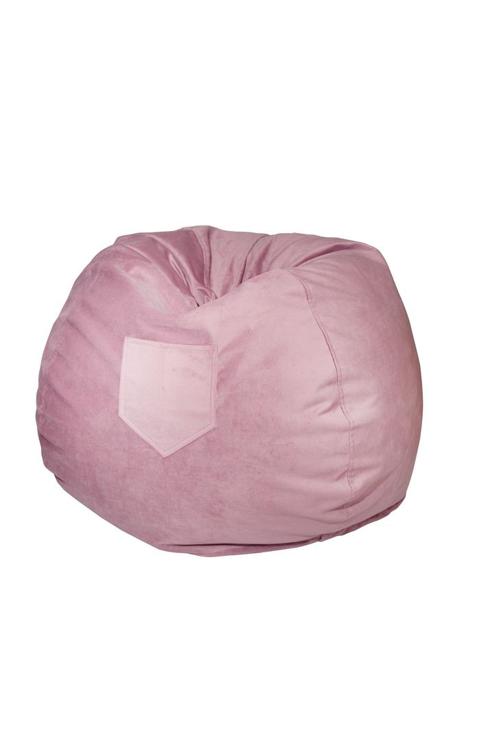 Pouf Pera Infantil Palo de Rosa Felpa 60x50x50 cm -1