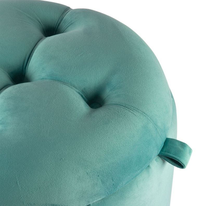 Pouf Baúl Zoe Calipso Felpa 60x50x50 Cm Máxima Design-2