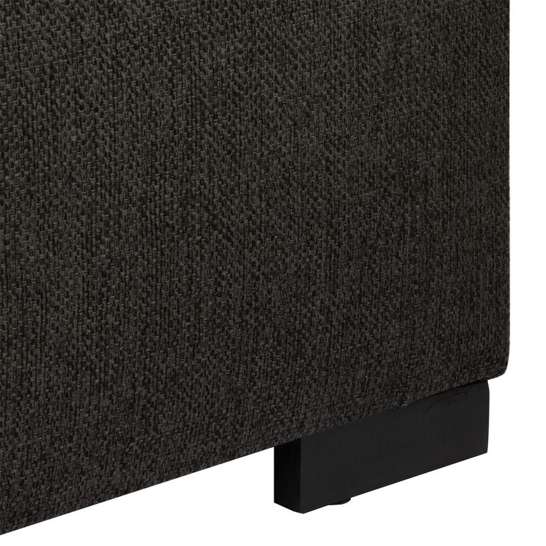 Banqueta con Baúl Leyzy Grafito Omega 40X55X105 cm Máxima Design-5