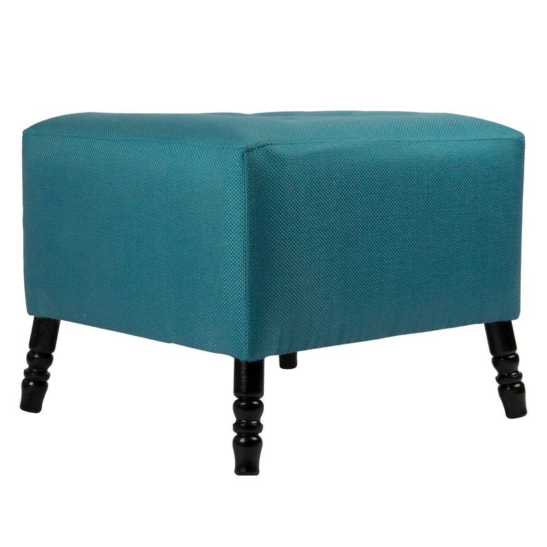 Pouf Alejandro Turquesa Omega 54x54x44 Máxima Design-1