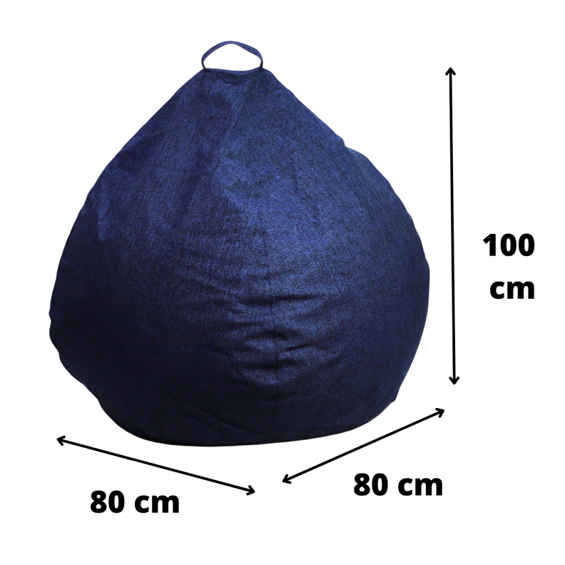 Pouf Pera Azul Omega 100x80x80 Máxima Design-2