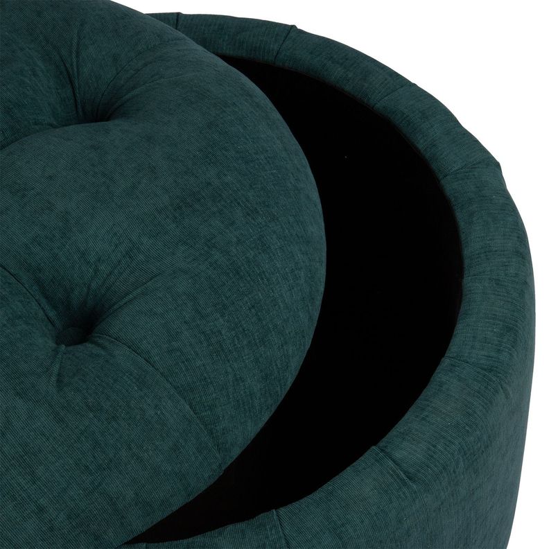 Pouf Baúl Zoe Azul Petróleo Altea 60x60x50 cm Máxima Design-3