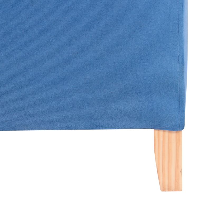 Pouf Baúl Rucato Azul Felpa 46x46x50 cm Máxima Design-6