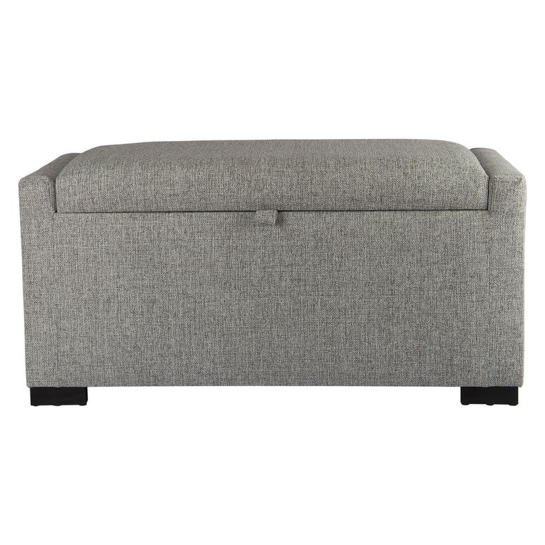 Banqueta con Baúl Leyzy Gris-Claro Omega 40X55X105 cm Máxima Design-0
