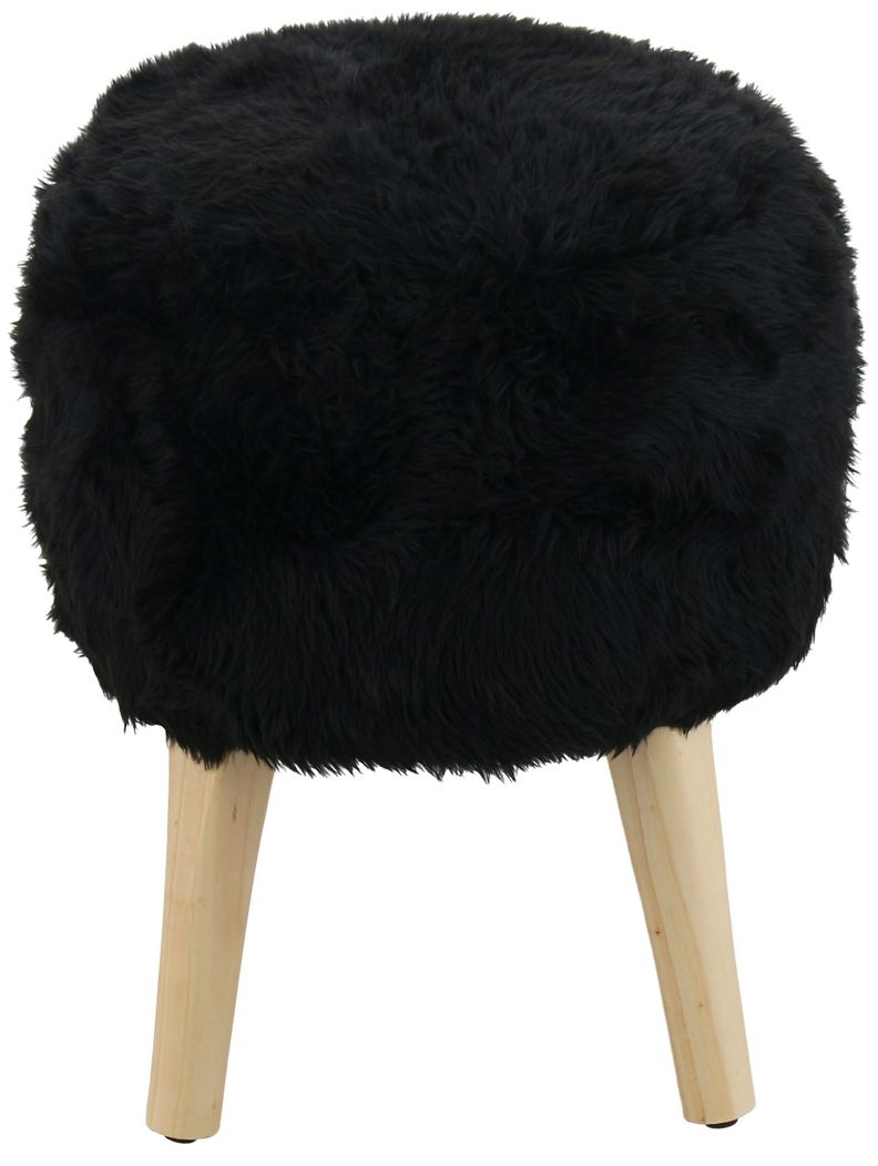 Pouf Bird Negro 35x35x45 cm Máxima Design-0