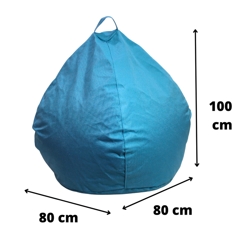 Pouf Pera Turquesa Omega 100x80x80 Máxima Design-4