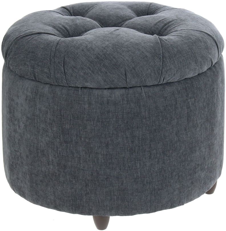 Pouf Baúl Zoe Gris Oscuro Altea 60x60x50 cm Máxima Design-0