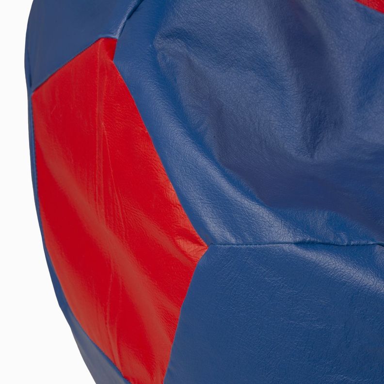 Pouf Pera Fútbol Infantil Rojo -Azul 50x50x50 cm-2