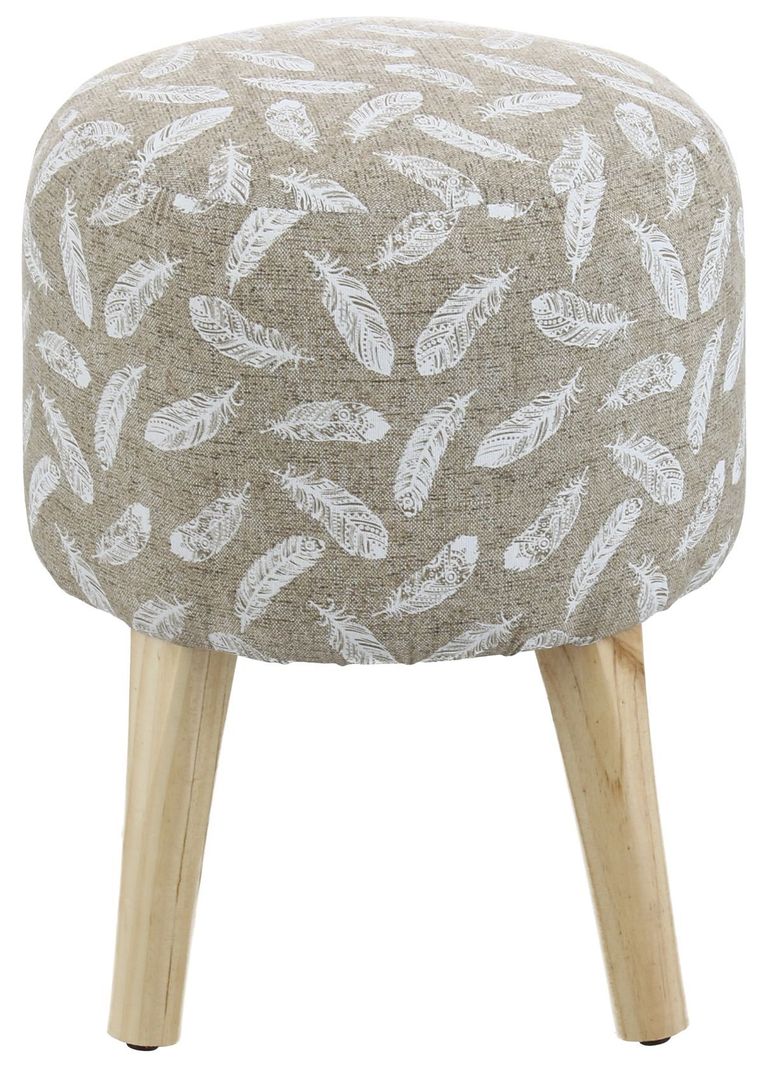 Pouf Bird Pluma 35x35x45 Cm Máxima Design-0