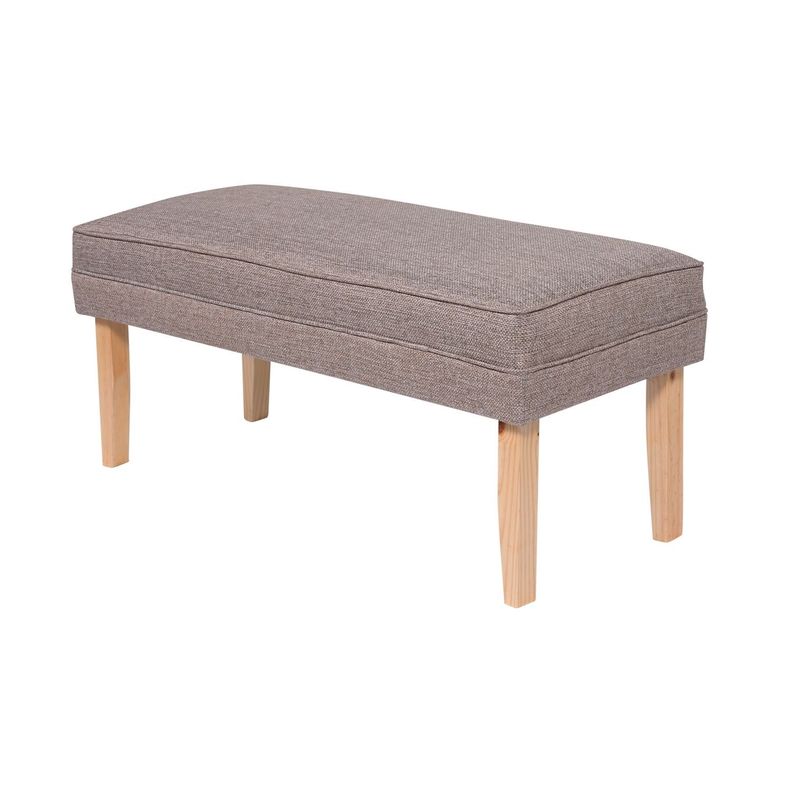 Banqueta Style Gris Beige Omega 100x40x40 cm Máxima Design-1