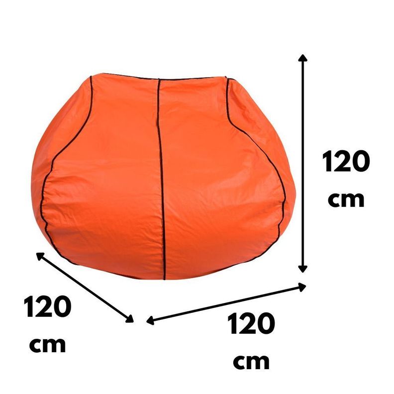 Pouf Pera Básquetbol Eco Cuero 120x120x120 cm Máxima Design-2