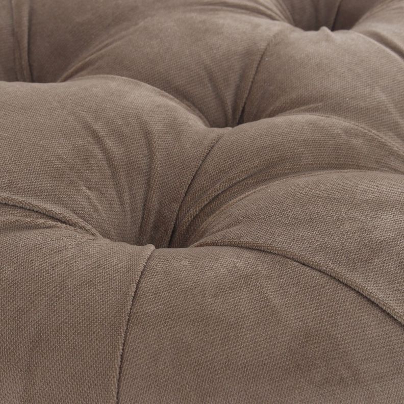 Pouf Baúl Zoe Café Felpa 60x60x50 Cm Máxima Design-2