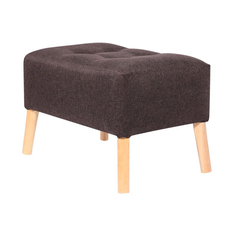 Pouf Petrum Café-Moro Omega 62x42x42 cm Máxima Design-1