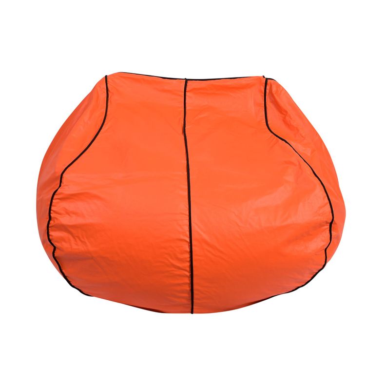 Pouf Pera Básquetbol Eco Cuero 80x80x80 cm Máxima Design-0
