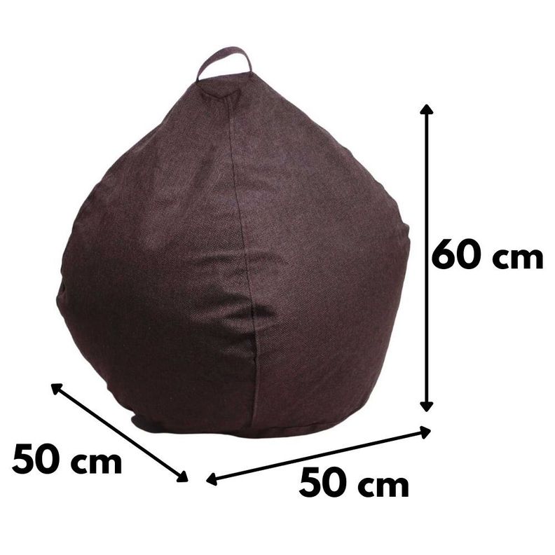 Pouf Pera Infantil Café Moro Omega 60x50x50-4