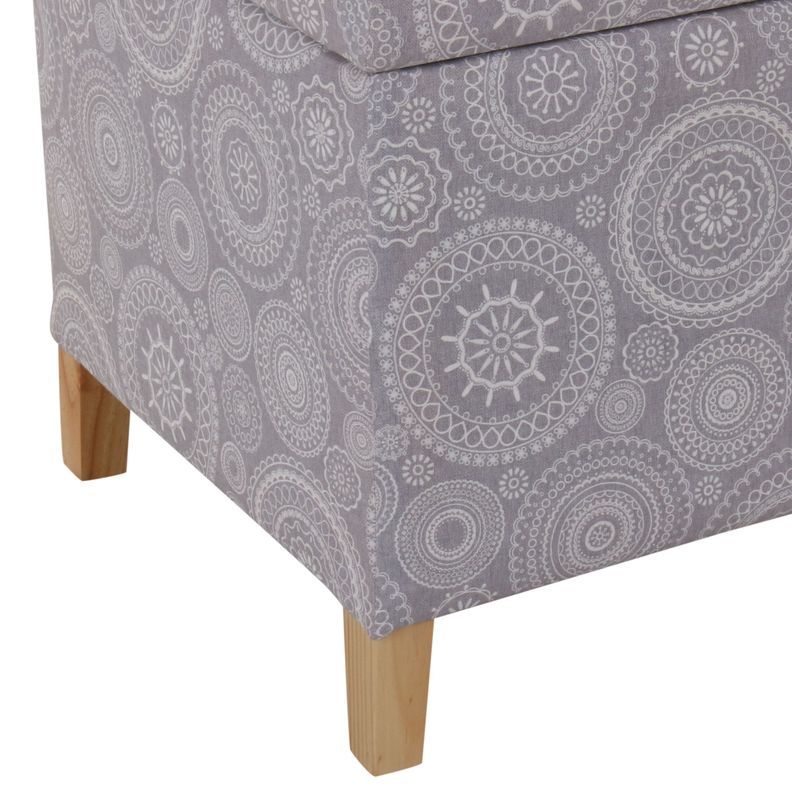 Pouf Baúl Rucato Mándala Estampado 46x46x50 cm Máxima Design-5