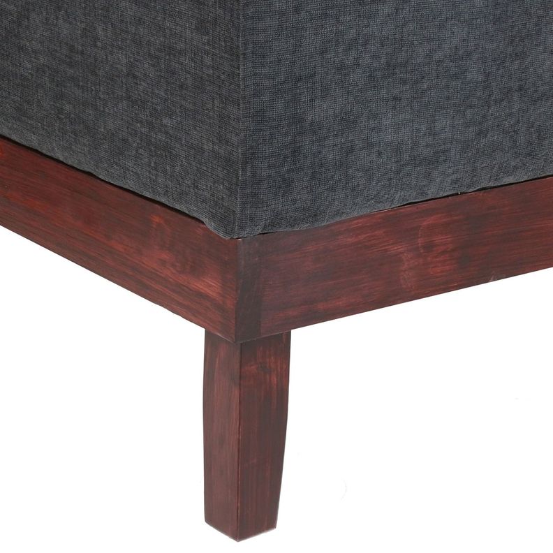 Pouf Emilia con Baúl Gris Oscuro Altea 45x45x46 Cm Máxima Design-3