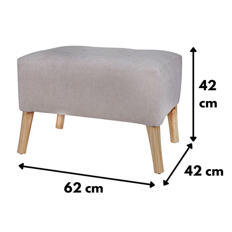 Pouf Petrum Arena Altea 62x42x42 cm Máxima Design-5