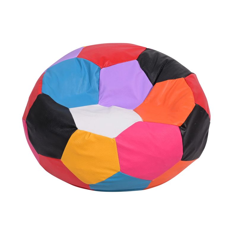 Pouf Pera Infantil Multicolor Eco Cuero 50x50x50-0