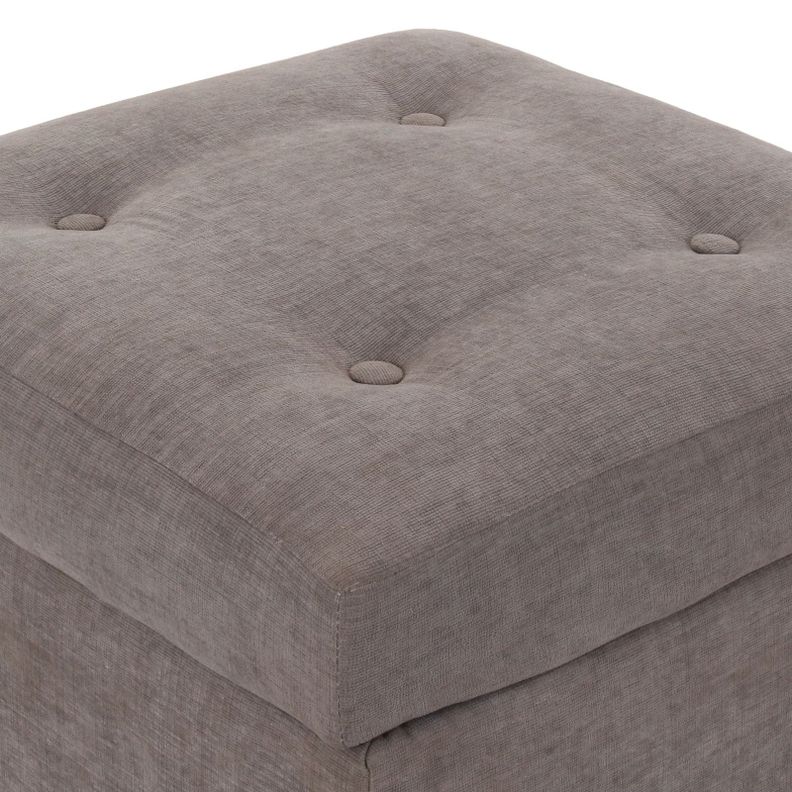 Pouf-Baúl Rucato Gris-Oscuro Altea 46x46x50 cm Máxima Design-5