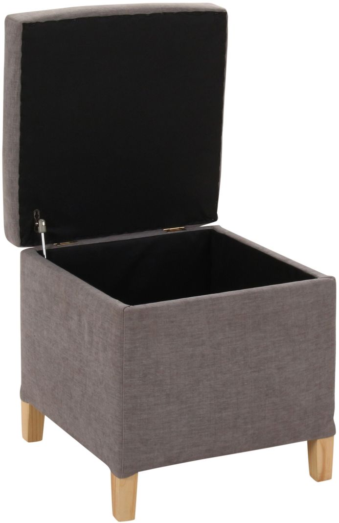 Pouf-Baúl Rucato Gris-Oscuro Altea 46x46x50 cm Máxima Design-2