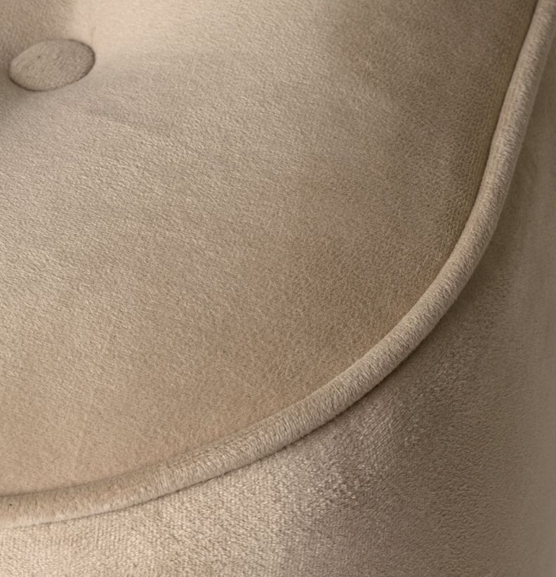 Pouf Máxima Beige Felpa 55x45x45 cm Máxima Design-5