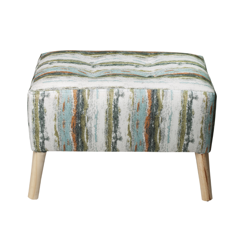 Pouf Petrum Anakena Verde Felpa 62x42x42 cm Máxima Design-0