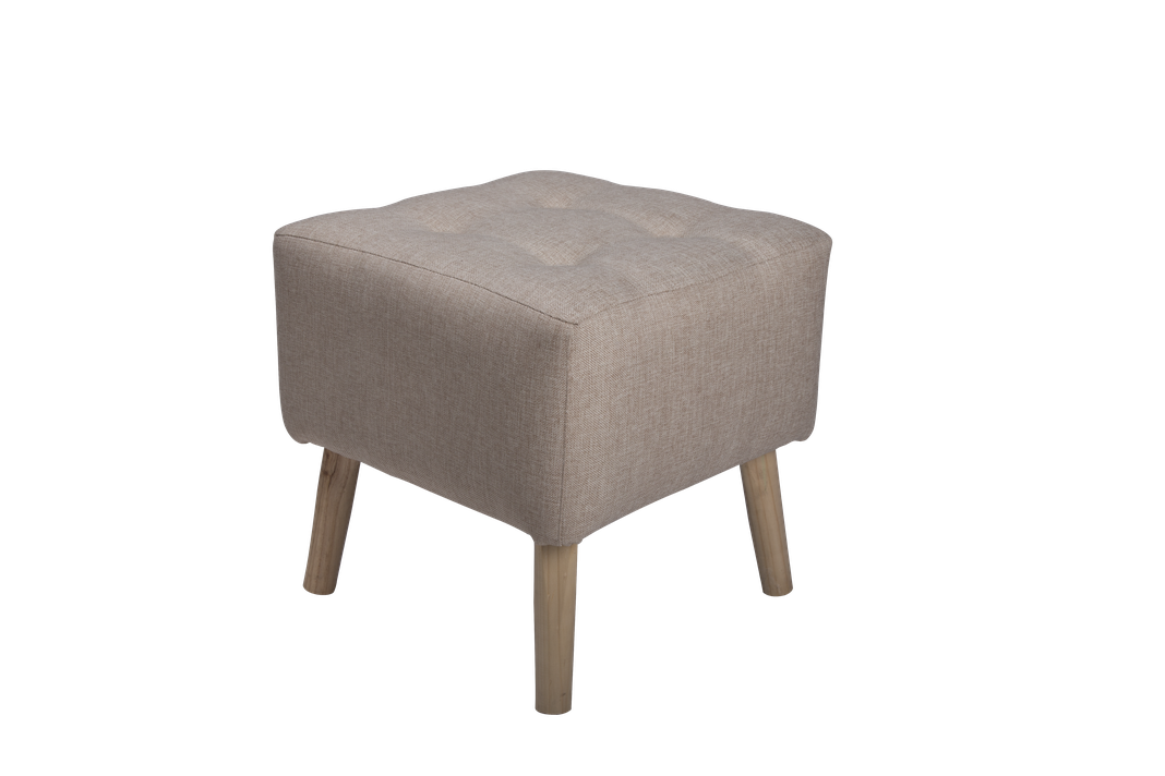 Pouf Alemania Beige Amalfi 42x42x43 Cm Máxima Design-2