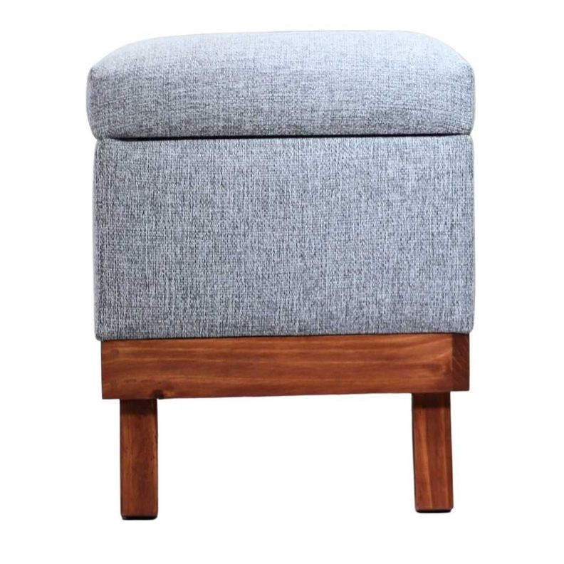 Banqueta con Baúl Incy Gris Omega 120x40x50 cm Máxima Design-5