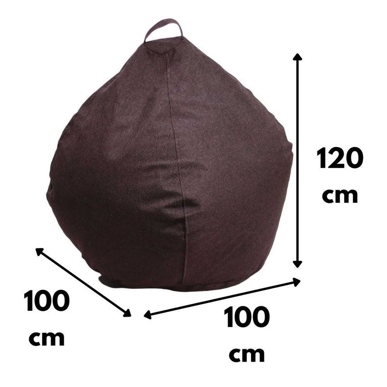 Pouf Pera Café Moro Omega 100x120x120-4