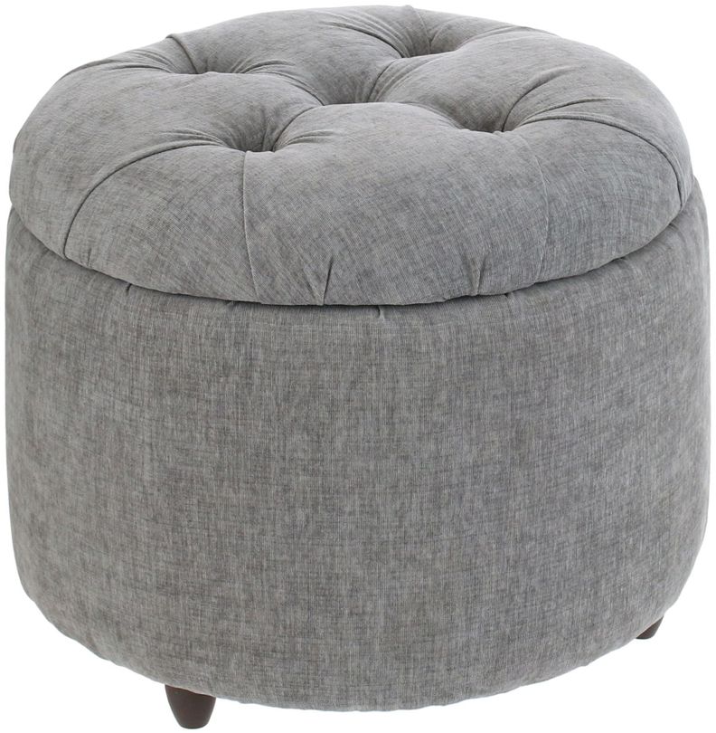 Pouf Baúl Zoe Gris Claro Altea 60x60x50 Cm Máxima Design-0