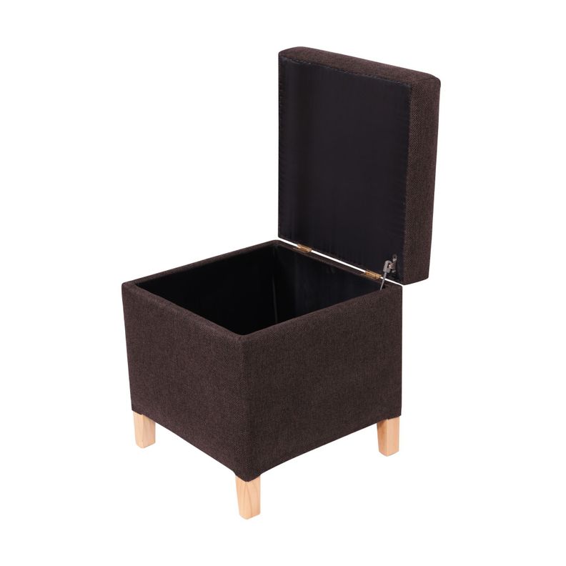 Pouf Baúl Rucato Café Moro Omega 46x46x50 cm Máxima Design-2