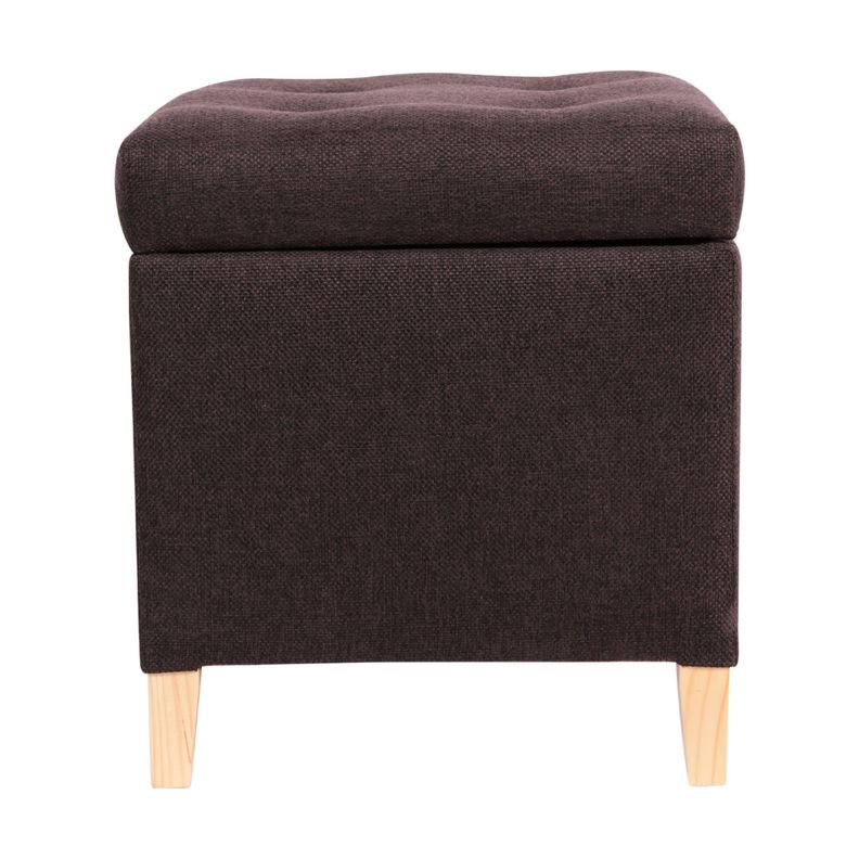 Pouf Baúl Rucato Café Moro Omega 46x46x50 cm Máxima Design-1