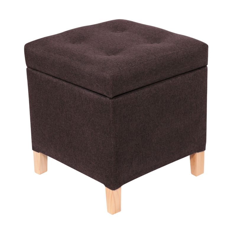 Pouf Baúl Rucato Café Moro Omega 46x46x50 cm Máxima Design-0