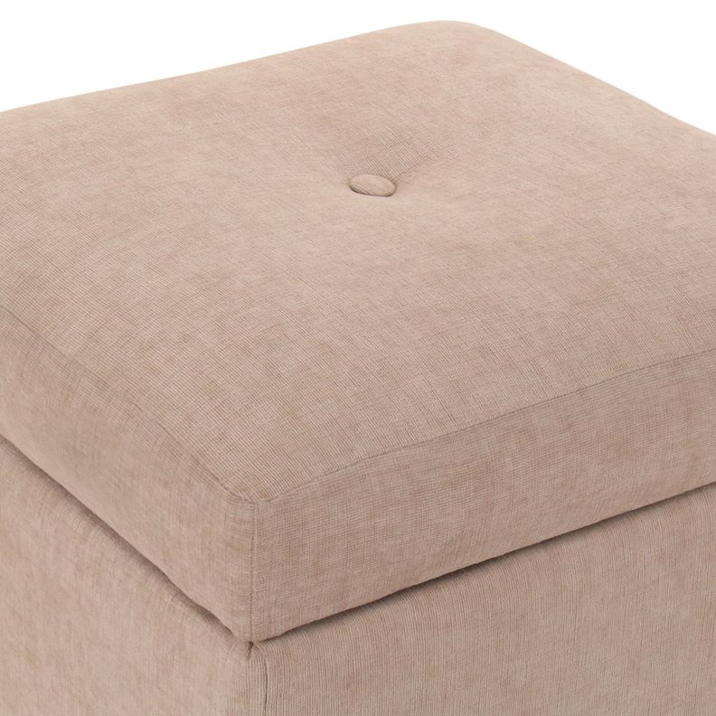 Pouf Baúl Emilia  Arena Altea 45x45x46 Cm Máxima Design-3