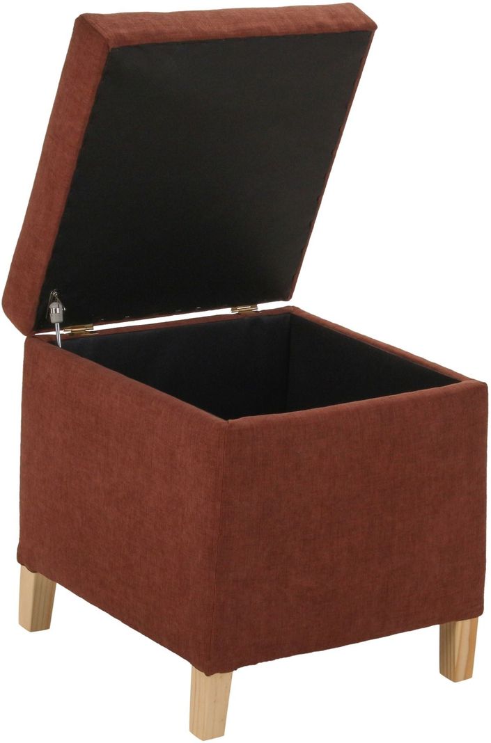 Pouf Baúl Rucato Chocolate Altea 46x46x50 cm Máxima Design-2