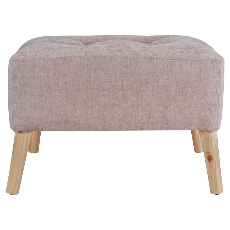 Pouf Petrum Beige Altea 62x42x42 cm Máxima Design-0