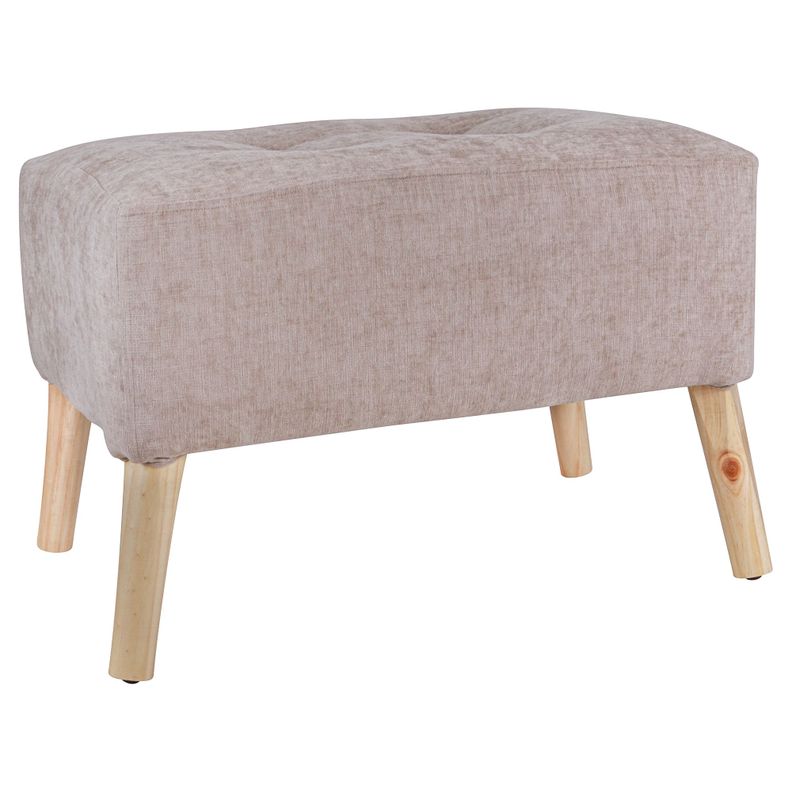 Pouf Petrum Beige Altea 62x42x42 cm Máxima Design-1