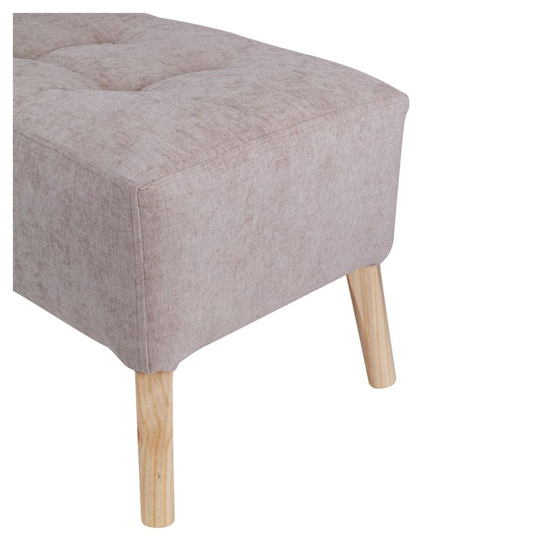 Pouf Petrum Beige Altea 62x42x42 cm Máxima Design-2