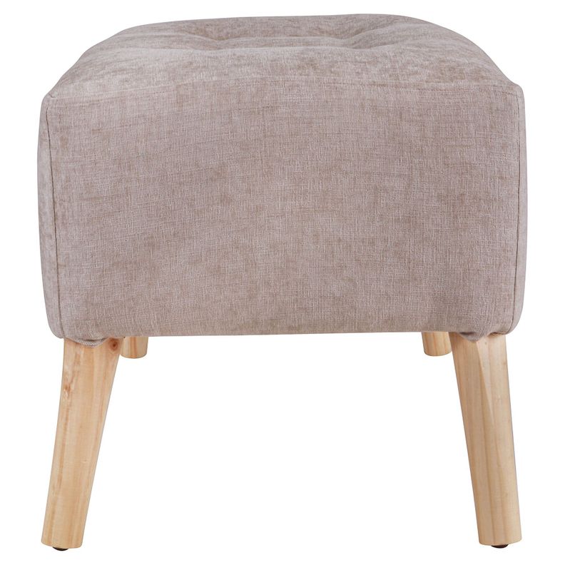 Pouf Petrum Beige Altea 62x42x42 cm Máxima Design-3