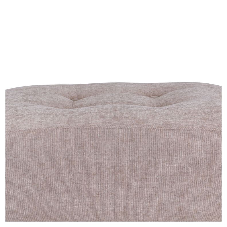 Pouf Petrum Beige Altea 62x42x42 cm Máxima Design-4