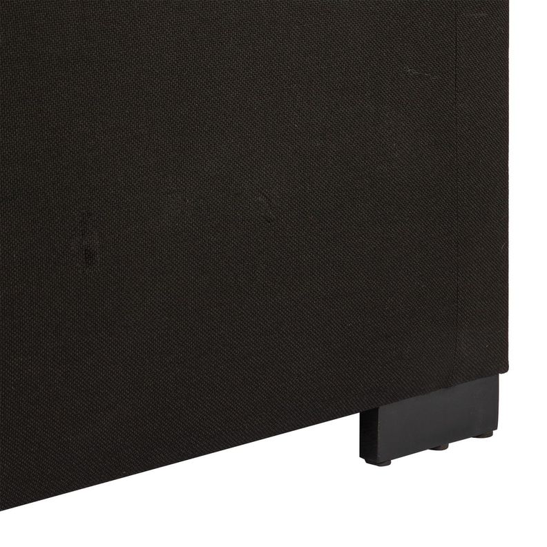 Banqueta con Baúl Leyzy Negro Delta 40X55X105 cm Máxima Design-4