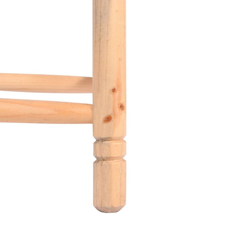 Piso Alto Redondo Madera Natural 35x35x70 cm Máxima Design-1